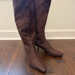 Nine West Brown Knee-High Women's Boots